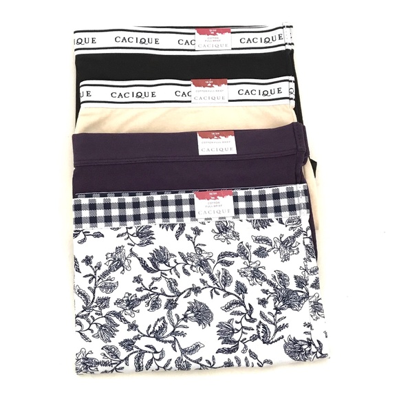CACIQUE Cotton FullBrief Panties 4 Pairs Women’s Plus Size 18/20 2X Lane Bryant - Picture 1 of 16